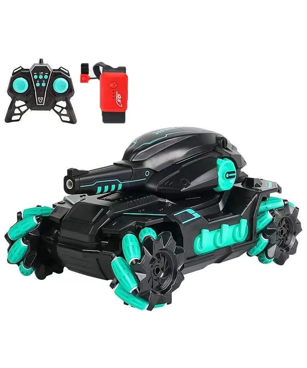 RC Tank Car 2.4G Electric Watch Remote Control Water Bomb Tank car Stunt Multiplayer Battle Toy Car Can Drift Horizontally 36...