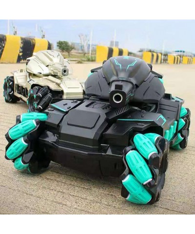 RC Tank Car 2.4G Electric Watch Remote Control Water Bomb Tank car Stunt Multiplayer Battle Toy Car Can Drift Horizontally 36...