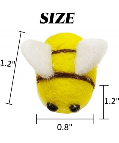 20PCS Wool Felt Bee Craft Balls Bee Craft Supplies for Halloween Costume Baby Shower Gender Reveal Party Nursery Tent Decorat...