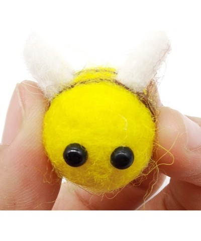 20PCS Wool Felt Bee Craft Balls Bee Craft Supplies for Halloween Costume Baby Shower Gender Reveal Party Nursery Tent Decorat...