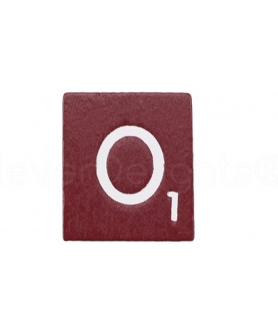 100 Wood Letter Tiles - Maroon Color - Complete Set - Game Replacement Pieces $25.52 Game Accessories