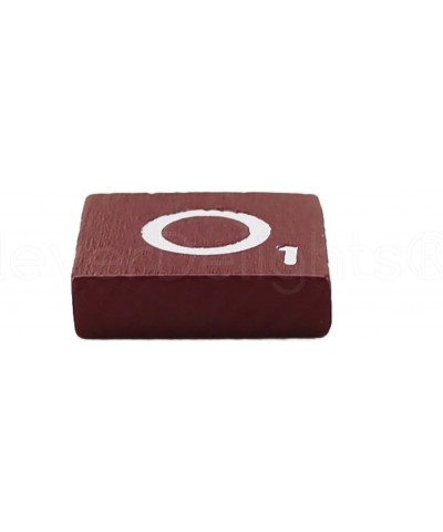 100 Wood Letter Tiles - Maroon Color - Complete Set - Game Replacement Pieces $25.52 Game Accessories