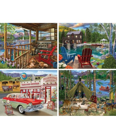 – 4-in-1 Multi-Pack - 300 Piece Jigsaw Puzzles for Adults – Large pc Puzzle Set Bundle by Bigelow Illustrations -16"x20" (41c...