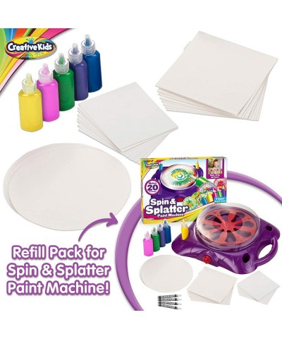 Spin & Paint Refill Pack - 8 x Large Cards - 8 x Small Cards - 4 x Round Cards - 5 Bottles of Colored Paint $25.69 Craft Kits