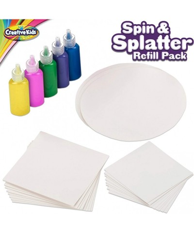 Spin & Paint Refill Pack - 8 x Large Cards - 8 x Small Cards - 4 x Round Cards - 5 Bottles of Colored Paint $25.69 Craft Kits