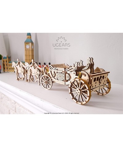 Royal Carriage 3D Wooden Model for Self-Assembling Educational Craft Set Best Gift $64.42 3-D Puzzles