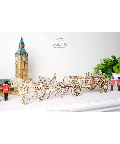 Royal Carriage 3D Wooden Model for Self-Assembling Educational Craft Set Best Gift $64.42 3-D Puzzles