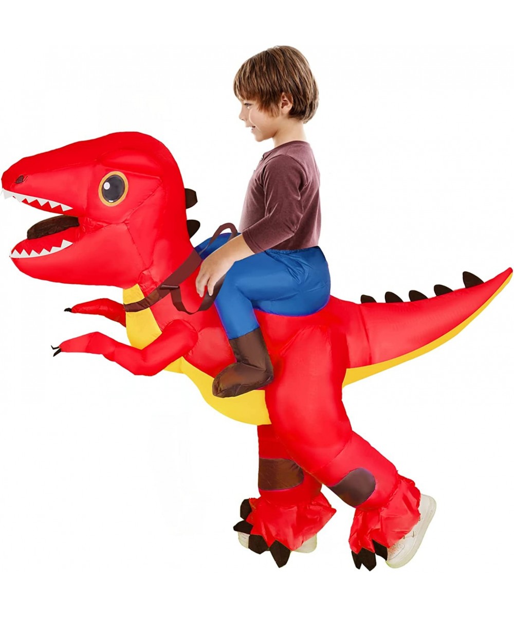 Halloween Inflatable Dinosaur Costumes Blow up Riding T rex Dino Costume for Kid Boy Girl Teens Size Age 8-10 10-12 9-16 $41....