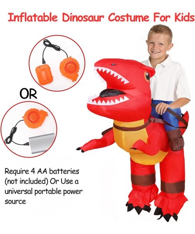 Halloween Inflatable Dinosaur Costumes Blow up Riding T rex Dino Costume for Kid Boy Girl Teens Size Age 8-10 10-12 9-16 $41....