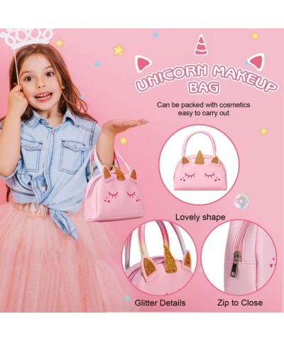 Kids Real Make Up Kit for Girls Washable Non Toxic Make Up Set Makeup for Kids 8-12 with Pink Unicorn Bag Pretend Play Set fo...