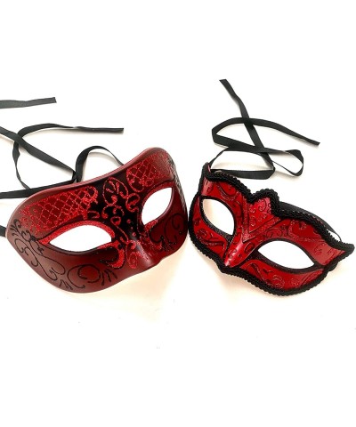 Red Masquerade Ball Mask Pair Cosplay Prom Dance Birthday Party Wear or Deco (Pair for 2 Masks) $45.44 Kids' Dress-Up Accesso...