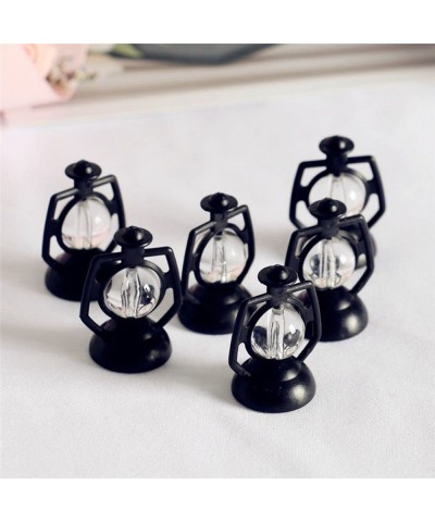 1Pc Miniature Lamps for Dollhouse Doll House Miniature Retro Oil Lantern Dollhouse Accessories Scene Ornaments(Type 2-with Li...