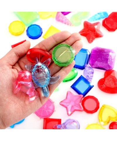 52 Pieces Sinking Dive Gem Pool Toy Set Colorful Big Diving Gems Dive Crystals Summer Underwater Swimming Toy Set with Velvet...