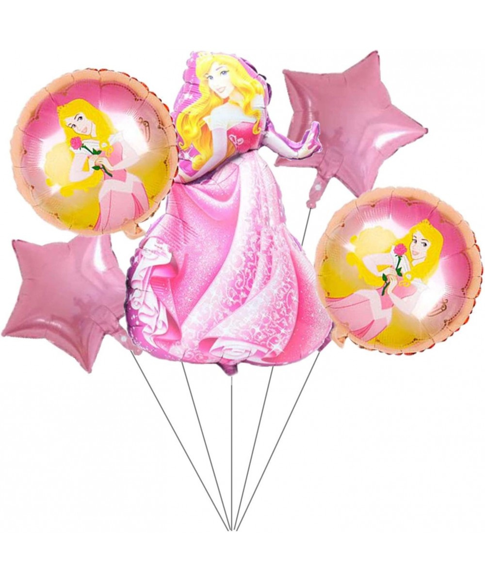 5PCS Disney Princess Sleeping Beauty Foil Balloons For Kids Birthday Baby Shower Princess Themed Party Decorations $15.60 Kid...