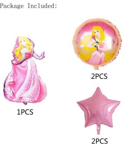 5PCS Disney Princess Sleeping Beauty Foil Balloons For Kids Birthday Baby Shower Princess Themed Party Decorations $15.60 Kid...