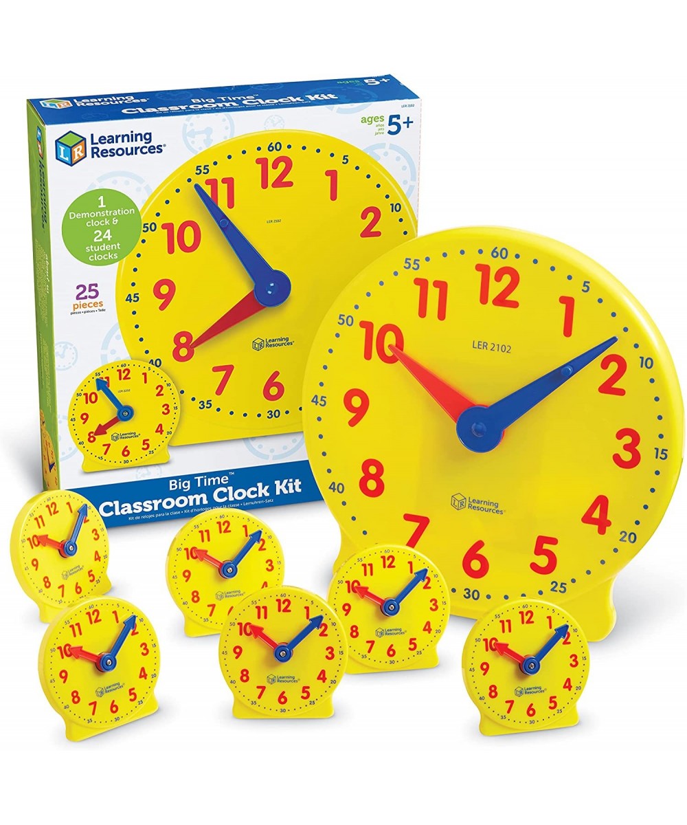 Classroom Clock Kit -25 Pieces Ages 5+ Clock for Kids Learning to Tell Time Clocks for Teaching Time Teacher and Classroom Su...