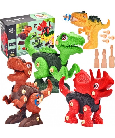 STEM Educational Construction Building Toys Dinosaur Toys for 3 4 5 6 7 Year Old Boys Take Apart Toys with Electric Drill for...