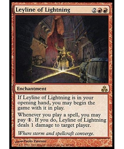 Magic: the Gathering - Leyline of Lightning - Guildpact $10.40 Card Games