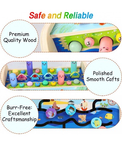 Toddler Wooden Montessori Toys for 2 3 4 5 Year Old Baby Boys & Girls 7 in 1 Whack a Mole Game Autistic Sensory Children Toys...