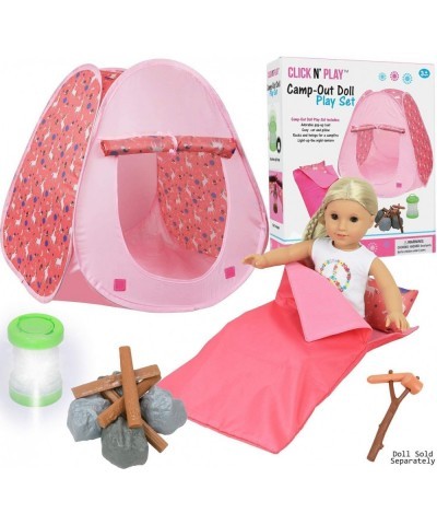 Doll Tent Camping Set & Accessories Perfect for 18 Inch Dolls | 18 Inch Doll Accessories with Camping Tent Camping Bed Mini L...