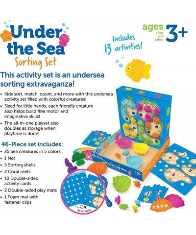 Learning Resouces Under The Sea Sorting Set Toddler Activities Educational Toys Set Color Teaching Toys 44 Pieces Age 3+ Gift...