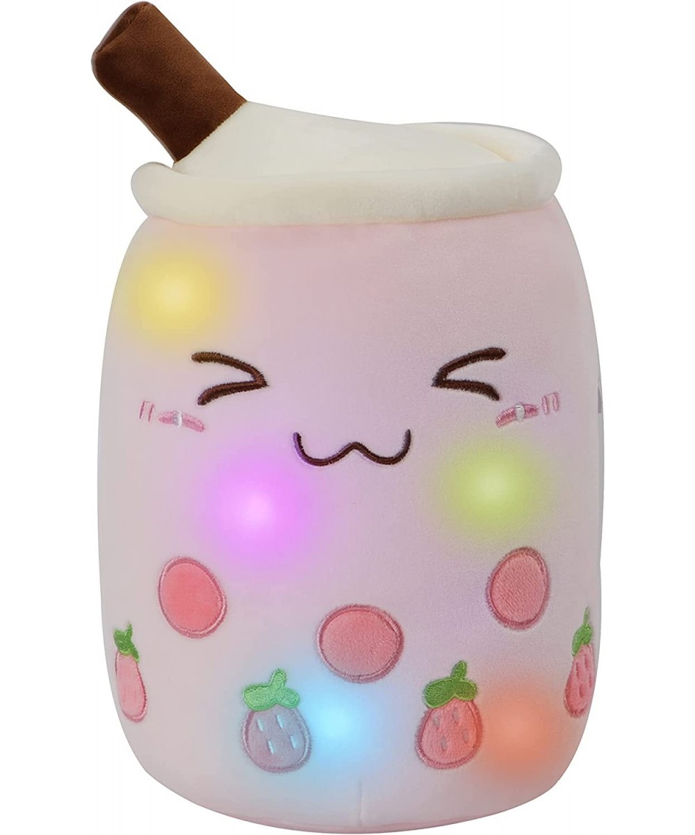 Light up Boba Stuffed Plush Bubble Tea Pillow with LED Colorful Night Lights Glowing Super Soft-Pink 9.4'' $26.94 Kids' Plush...