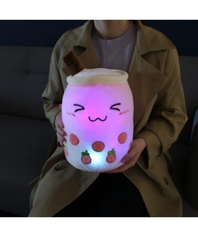 Light up Boba Stuffed Plush Bubble Tea Pillow with LED Colorful Night Lights Glowing Super Soft-Pink 9.4'' $26.94 Kids' Plush...