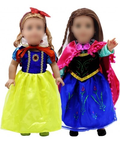 18 Inch Doll Clothes 2set Princess Costume Dress Fits 18" Girl Dolls It's Perfect for Thanksgiving Day Christmas Theme Party ...