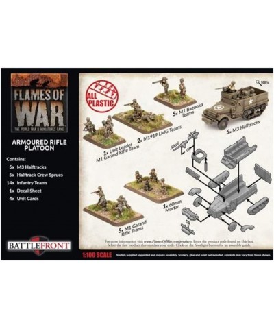 Flames of War: Late War: United States: Armored Rifle Platoon (UBX75) $82.40 Game Accessories