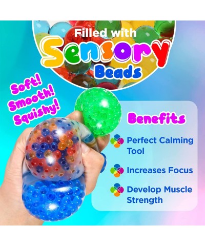 18 Pack Sensory Stress Balls for Kids and Adults- Sensory Toys for Autistic Children - Fidget Toys Stress Relief - Prize Box ...