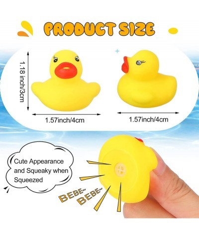 300 Pcs Rubber Ducks Bath Toy Float Squeak Mini Yellow Ducks Tiny Shower Rubber Ducks Bathtub Toy Pool Toy for Party Supplies...