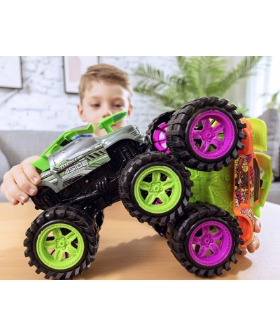 Exploding Monster Truck with Explosive Crash Sounds and Lights Smash It Up Again and Again Toy Car for Boys and Girls 3 Years...