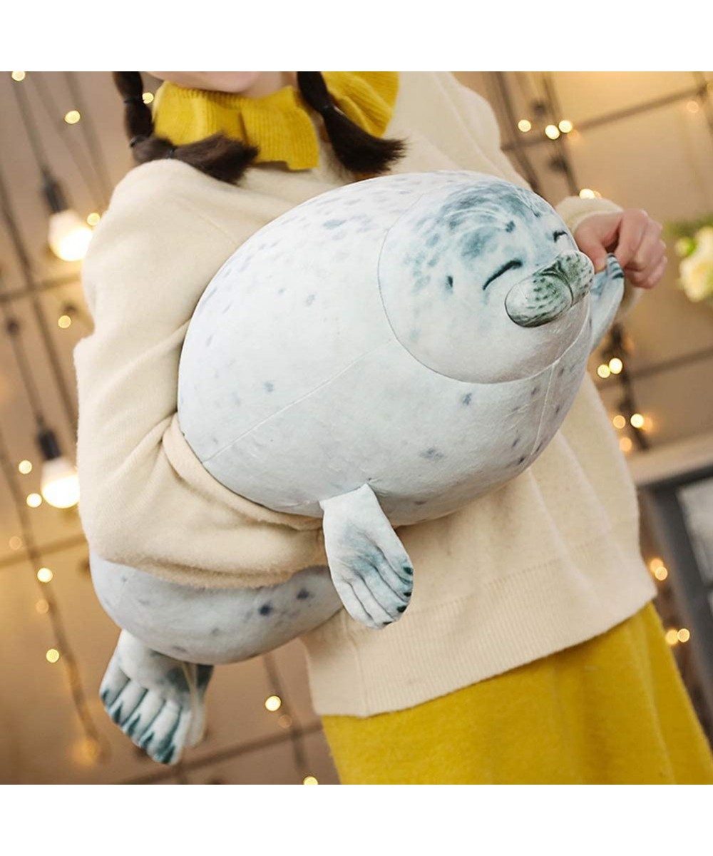 Cute Blob Seal Pillow Chubby Seal Plush Hug Pillow Soft Stuffed Animal Toy (White 24") $61.83 Kids' Plush Toy Pillows