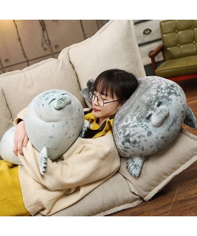 Cute Blob Seal Pillow Chubby Seal Plush Hug Pillow Soft Stuffed Animal Toy (White 24") $61.83 Kids' Plush Toy Pillows