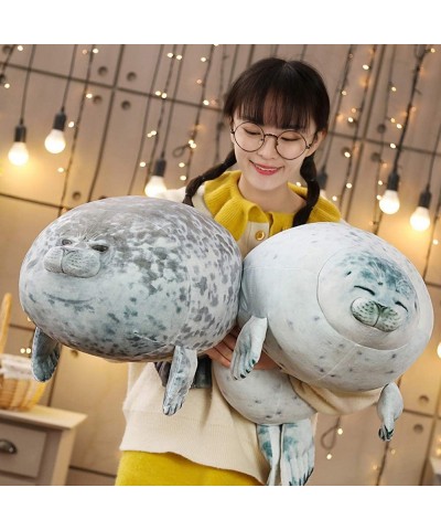 Cute Blob Seal Pillow Chubby Seal Plush Hug Pillow Soft Stuffed Animal Toy (White 24") $61.83 Kids' Plush Toy Pillows