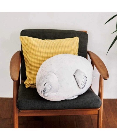 Cute Blob Seal Pillow Chubby Seal Plush Hug Pillow Soft Stuffed Animal Toy (White 24") $61.83 Kids' Plush Toy Pillows