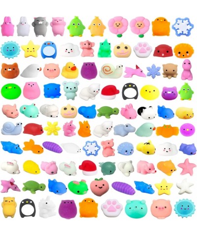 100Pcs Mochi Squishy Toys Kawaii Mini Animals Squishies Stress Relief Toys for Kids Boys Girls Birthday Gift Easter Egg Fille...