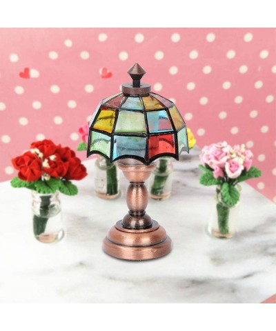 Dollhouse Mini LED Lamp Colorful Mini LED Lamp Exquisite Appearance Simulation Ornament Decoration for 1/12 Doll House Access...