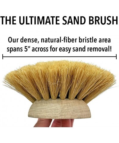 Beach Brush The Sand Defeater Cleans Sandy Feet Shoes Equipment Keeps Cars Clean Zero Plastic 100% Biodegradable Vegan for Su...