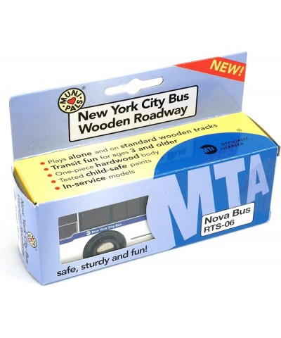 Munipals New York City Bus Wooden Roadway Nova Bus RTS-06–Child Safe and Tested Wood Toy Bus $40.80 Toy Vehicle Playsets