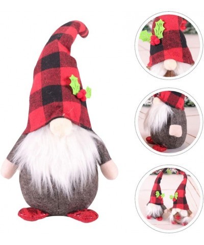 2Pcs Christmas Swedish Santa Gnome Plush Doll Stuffed Scandinavian Tomte Nordic Nisse Sockerbit Elf Dwarf Decoration for Holi...