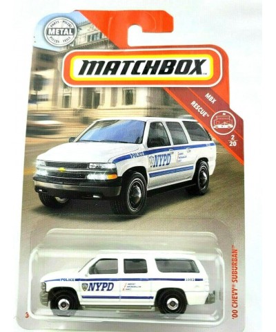 '00 Chevy Suburban (White) - MBX Rescue 2/20 $28.12 Toy Vehicle Playsets