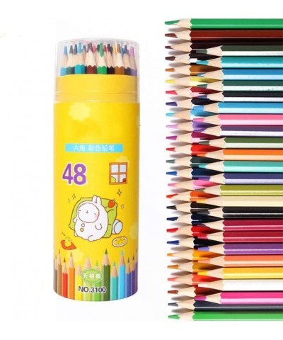 Professional Colored Pencils Set 48 Color Crayon Set Portable Pencil Set of 48 Distinct Colors for Kids School Artist Adult B...