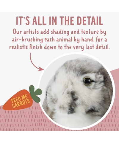 Grey Dutch Lop Eared Rabbit Realistic Soft Cuddly Bunny Toy Naturli Eco-Friendly Plush 10 Inches $48.09 Stuffed Animals & Ted...