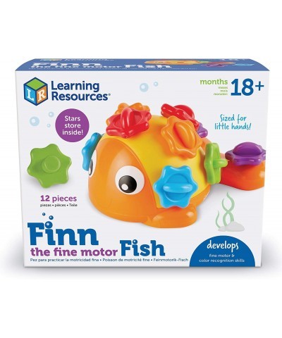 Finn the Fine Motor Fish - 12 Pieces Ages 18+ months Fine Motor and Sensory Toy Counting & Color Recognition Toys Educational...