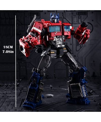 Car Robot Toys Deformation Robot Toy Alloy Deformed Car Robot Toys Optimus Action Figure with Weapon for Boy (Optimus Prime) ...