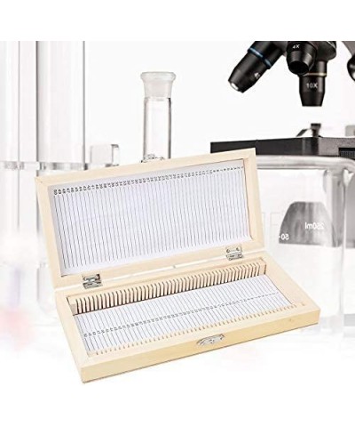 Microscope Slide Box Large-capacity Biological Slide Storage Box Wooden Storage Box for Slice Collection $22.29 Children's Op...