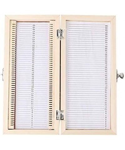 Microscope Slide Box Large-capacity Biological Slide Storage Box Wooden Storage Box for Slice Collection $22.29 Children's Op...