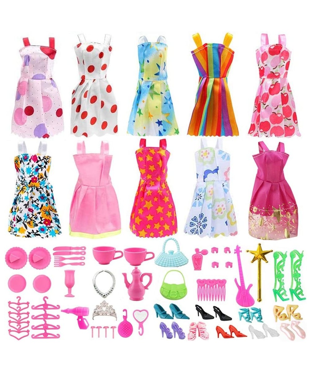 Doll Clothes for Barbie Dresses Gown with Shoes Outfit Set for Xmas Birthday Gift(69 Pack) $14.81 Doll Accessories