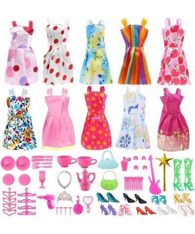 Doll Clothes for Barbie Dresses Gown with Shoes Outfit Set for Xmas Birthday Gift(69 Pack) $14.81 Doll Accessories